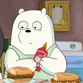 ⭐ emoji Polar (We Bare Bears) ⬩❀⬩ @monochromeabril Telegram sticker 7 of 120