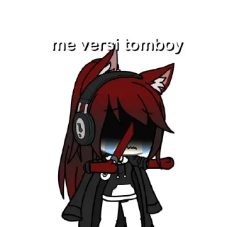 🙂 emoji gacha life @osamuugf Telegram sticker 5 of 17