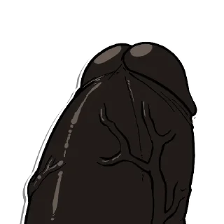 🍆 emoji Vaughn the Hulking Nerd Telegram sticker 11 of 101
