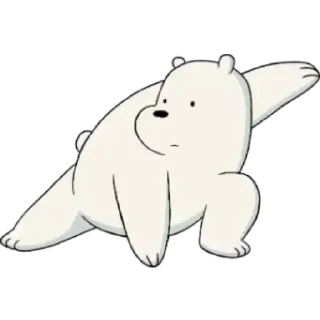 👊 emoji Polar (We Bare Bears) Telegram sticker 9 of 24