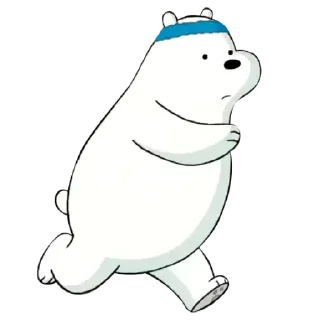 👟 emoji Polar (We Bare Bears) Telegram sticker 18 of 24