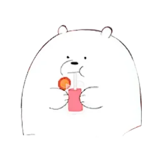 🥤 emoji Polar (We Bare Bears) Telegram sticker 17 of 24