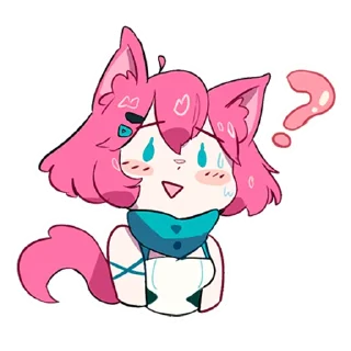 ❓ emoji Nyami (Anime Onegai) Telegram sticker 8 of 14