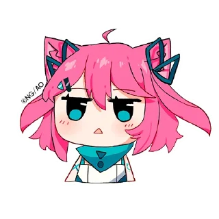 😒 emoji Nyami (Anime Onegai) Telegram sticker 9 of 14