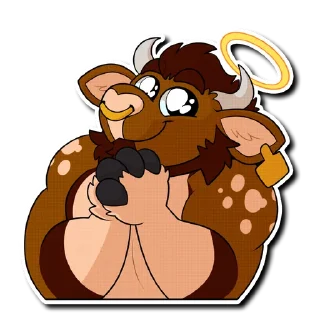 😇 emoji Nix Telegram sticker 19 of 46