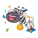 🏆 emoji Debra Zebra Telegram sticker 21 of 21