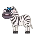 😨 emoji Debra Zebra Telegram sticker 4 of 21