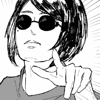 🖤 emoji Shoko Ieiri | @Toji_sama Telegram sticker 11 of 120