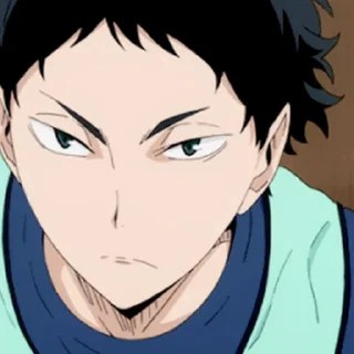 😐 emoji Haikyuu Telegram sticker 5 of 48