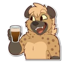 🍺 emoji Spotted Hyena Telegram sticker 5 of 120