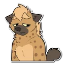 😞 emoji Spotted Hyena Telegram sticker 19 of 120