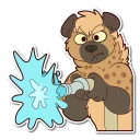 💦 emoji Spotted Hyena Telegram sticker 6 of 120
