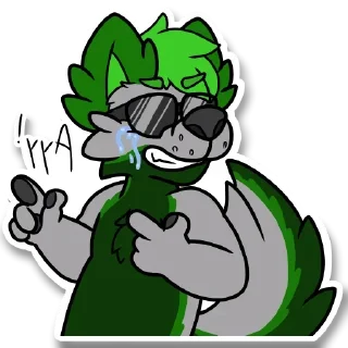 😂 emoji Fauxil’s Stinky Stickers Telegram sticker 23 of 109