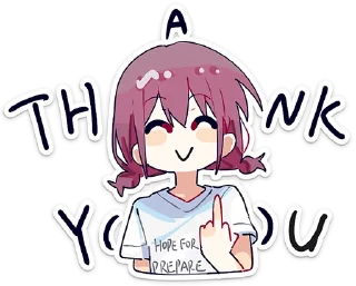 🖕 emoji Girls Band Cry by @YDPFaLION Telegram sticker 24 of 26