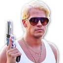 🔫 emoji Milo Yiannopoulos Telegram sticker 7 of 31