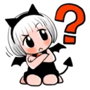 ❓ emoji (Misaki/Rikka) @Blood_Darkness Telegram sticker 10 of 120