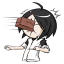 👊 emoji (Misaki/Rikka) @Blood_Darkness Telegram sticker 13 of 120