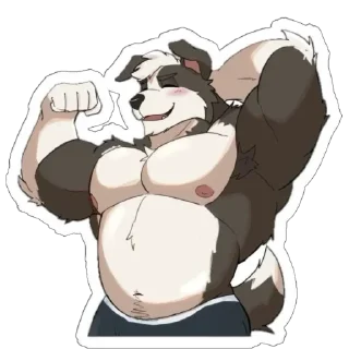 💪 emoji Furries Telegram sticker 18 of 41