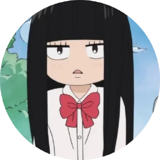 🙁 emoji Sawako (Kimi ni Todoke) Telegram sticker 10 of 59