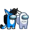 😈 emoji Skye among us Telegram sticker 12 of 17