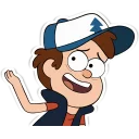 👋 emoji Gravity Falls Telegram sticker 11 of 52