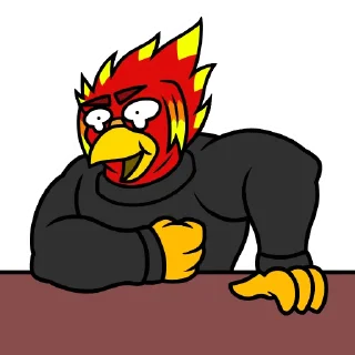 🤣 emoji Marcus Firestorm Telegram sticker 10 of 14