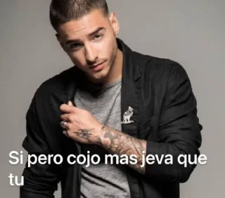 😎 emoji Maluma Posting by @Elkmelametioanoche Telegram sticker 15 of 16