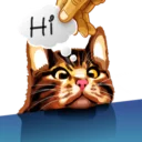 👋 emoji Meme The Cat Telegram sticker 22 of 42