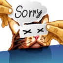 😞 emoji Meme The Cat Telegram sticker 14 of 42