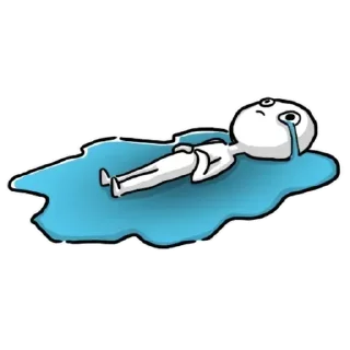Sticker from sad