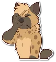 😑 emoji Spotted Hyena Telegram sticker 9 of 85