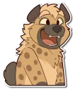 😃 emoji Spotted Hyena Telegram sticker 16 of 85