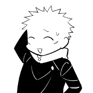 ⚫️ emoji Yuji Itadori | @Toji_sama Telegram sticker 12 of 80
