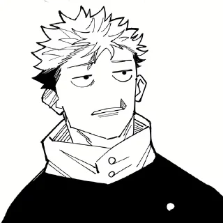 ⚫️ emoji Yuji Itadori | @Toji_sama Telegram sticker 1 of 80