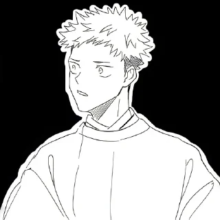 ⚫️ emoji Yuji Itadori | @Toji_sama Telegram sticker 15 of 80