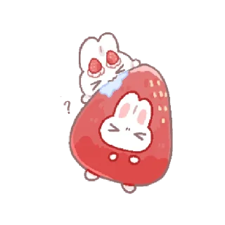🍓 emoji bunny pie !! ୨ 🐰 ୧ @nkplz Telegram sticker 17 of 24