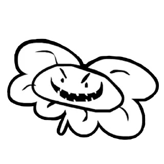 😬 emoji UnderFail Flowey By: Sr. Pelo. Telegram sticker 3 of 34