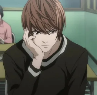 😒 emoji Light Yagami Telegram sticker 7 of 49