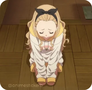 😔 emoji Lycoris Recoil • part 2 @animestickerb Telegram sticker 9 of 17