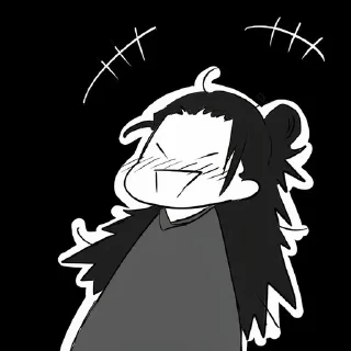 ⚫️ emoji Geto Suguru | @Toji_sama Telegram sticker 16 of 120