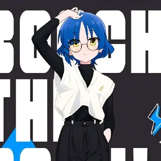 🤩 emoji ::: Bocchi The Rock ::: Telegram sticker 20 of 95