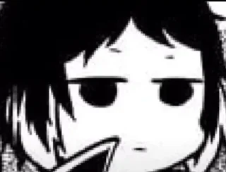 🖤 emoji Ryunosuke Akutagawa Telegram sticker 7 of 23