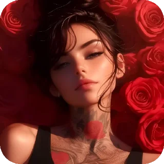 ❤ emoji @Scarlett_Oficial | Black & Re Telegram sticker 5 of 15
