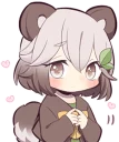 😳 emoji Lovely Raccoon Girl by SR Telegram sticker 5 of 41