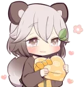 💝 emoji Lovely Raccoon Girl by SR Telegram sticker 14 of 41