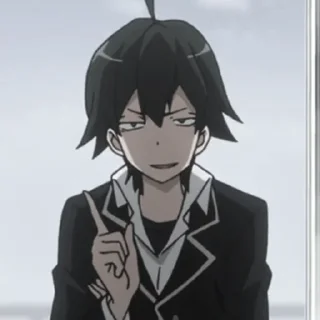 😏 emoji OreGairu by @animestickersii Telegram sticker 11 of 48