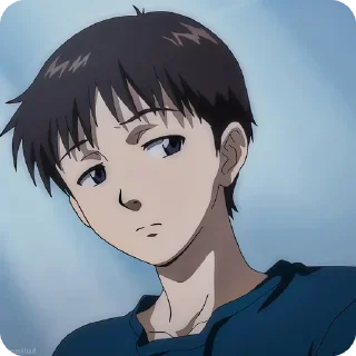 😒 emoji Evangelion ‣ @animestickersii @pinterest_to_stickerbot Telegram sticker 23 of 90