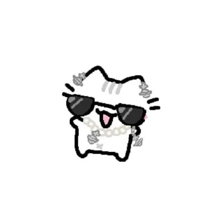 😎 emoji silly cats. Telegram sticker 17 of 80