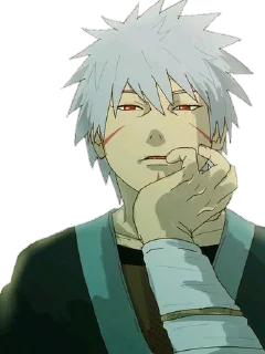 🤔 emoji Tobirama Senju @Blue_rose_sword Telegram sticker 19 of 40