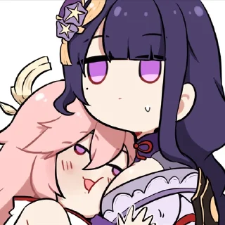 🤤 emoji Yae Goddess Telegram sticker 12 of 35